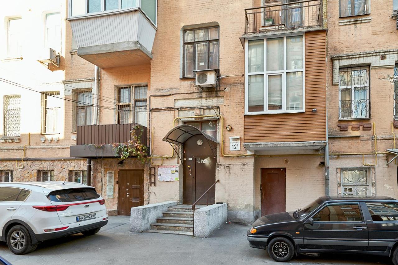 S12-58 Modern Aparthotel With Two 2Bedrooms In Central Kiev - Bessarabska Squere - Gulliver Mall - Olympic Stadium - Palace Of Sports - Saksahanskoho St, 12Б ภายนอก รูปภาพ